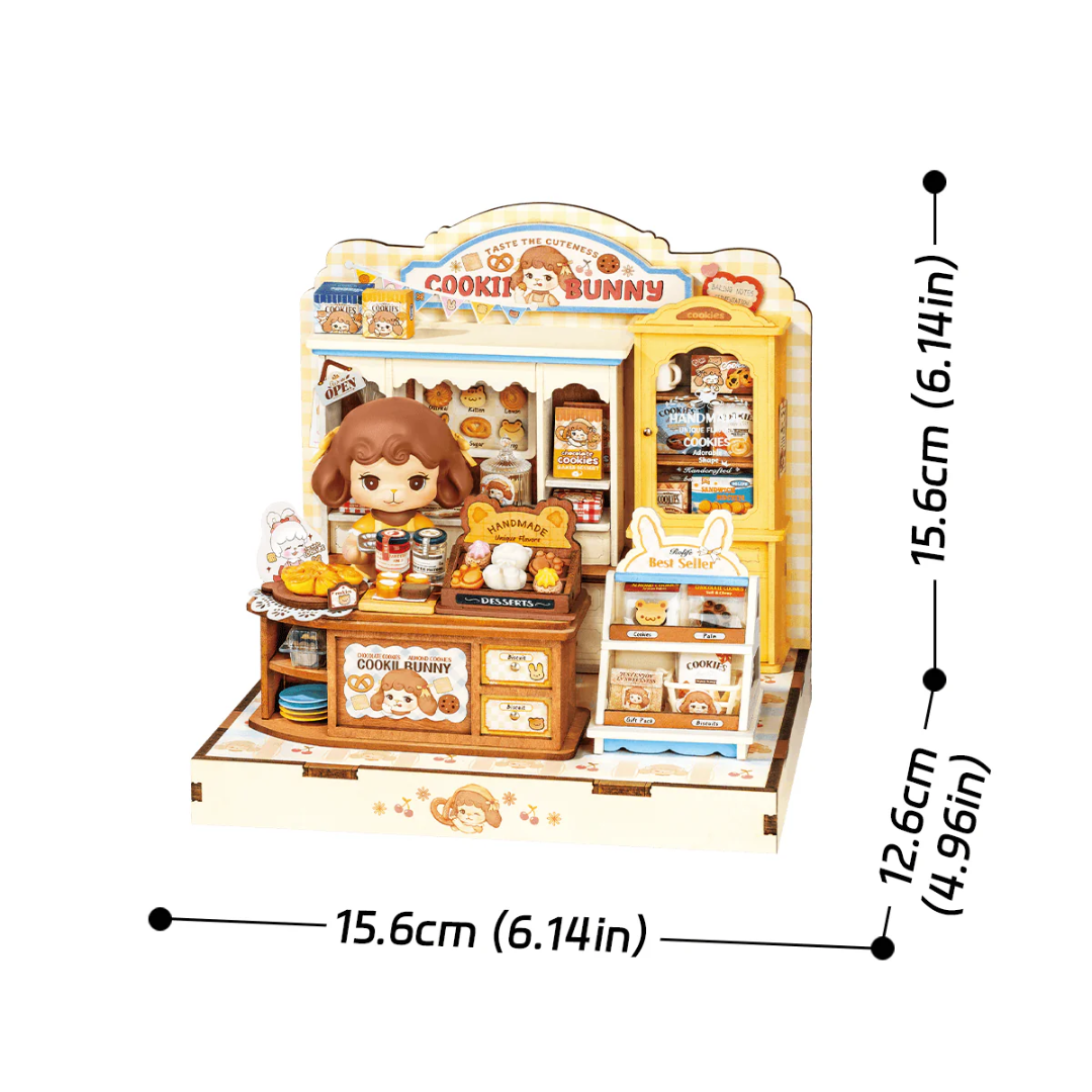Mini Domek 3D - Cookii Bunny I Rolife – wymiary modelu
