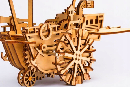 Sterowiec Vintage – Puzzle 3D Robotime, drewniany model DIY
