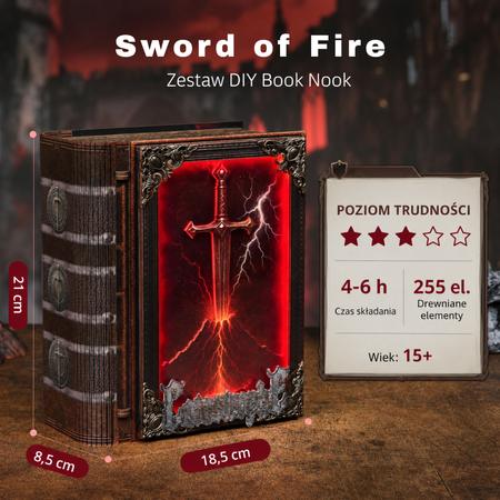 Sword of Fire – DIY Book Nook Minicity | Puzzle 3D Prezent