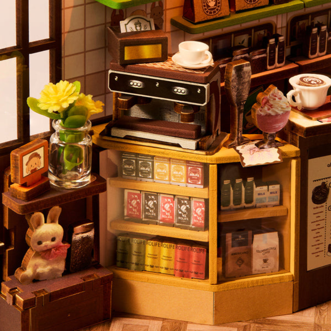 Witryna pełna słodkości – Holiday Café Rolife DIY Book Nook – Puzzle 3D Prezent