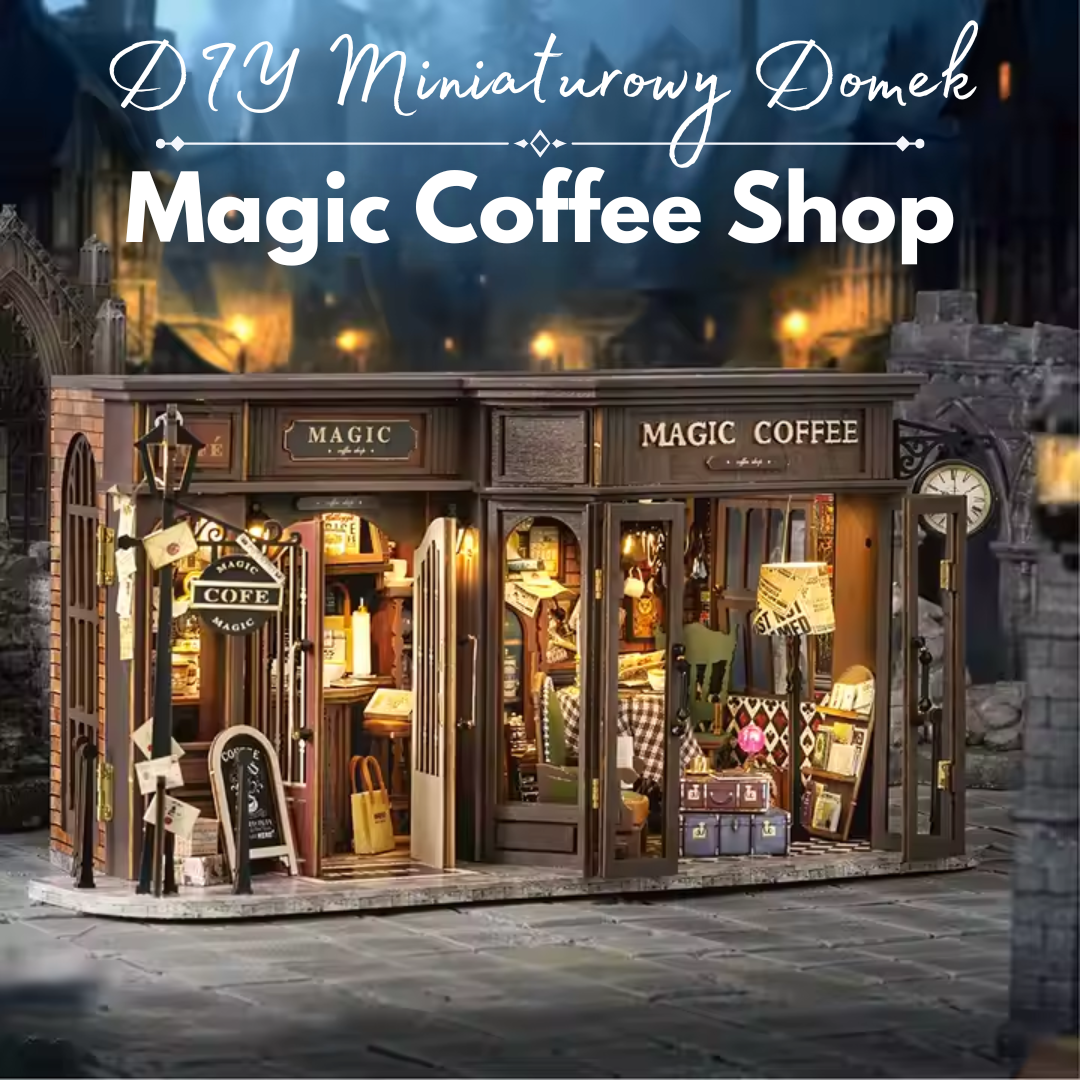 DIY Miniaturowy Domek - Magic Coffee Shop | Cutebee – pomysł na prezent