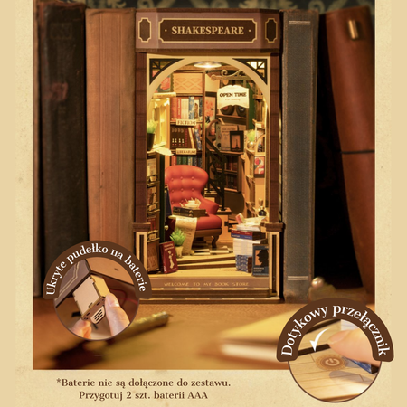 DIY Book Nook - Księgarnia Shakespeare