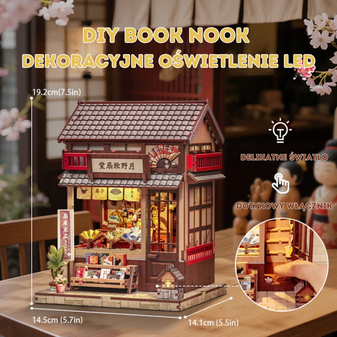 LED i dotykowy włącznik – wieczorny klimat uliczki