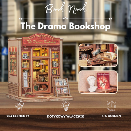 DIY Book Nook - The Drama Bookshop | Cutebee