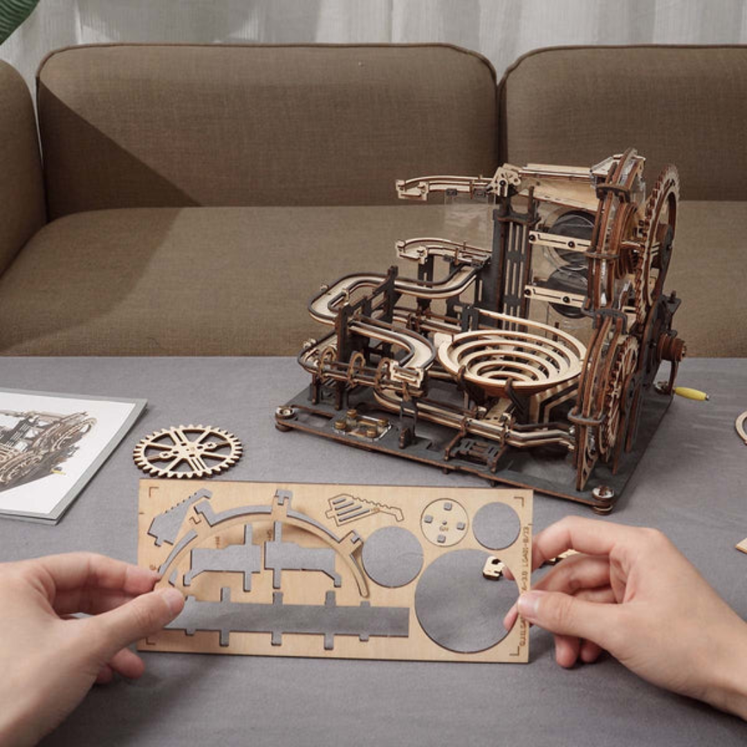 Drewniany Tor Dla Kulek Puzzle 3D - Marble Night City | Robotime – pomysł na prezent