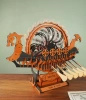 Statek Wikingów Dragon Ship – Puzzle 3D ROKR, mechanika (229 el.)