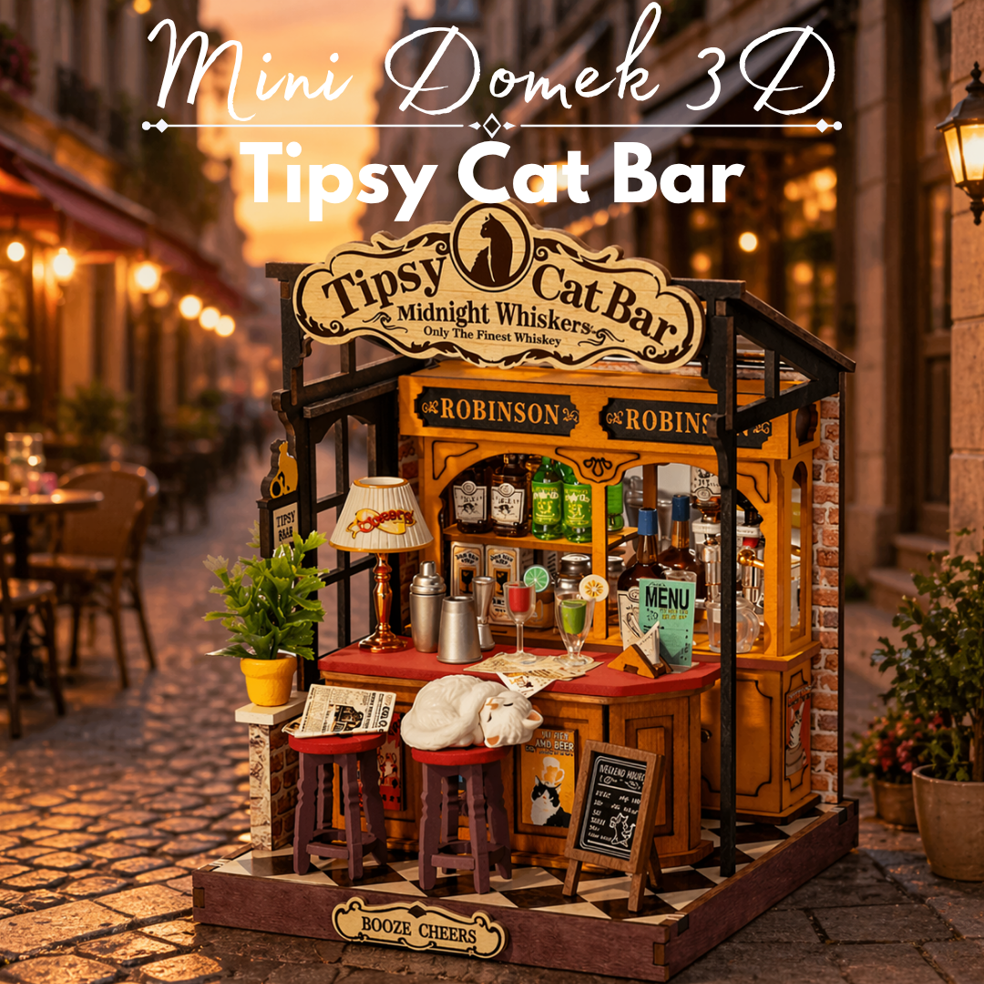 Mini Domek 3D - Tipsy Cat Bar | Rolife