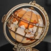 Świecący Globus z Lupą – Puzzle 3D ROKR, lampka LED (180 el.)