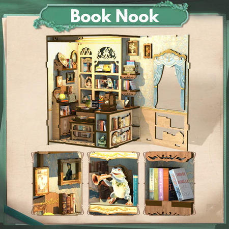 DIY Book Nook - Muse Bookstore | Cutebee