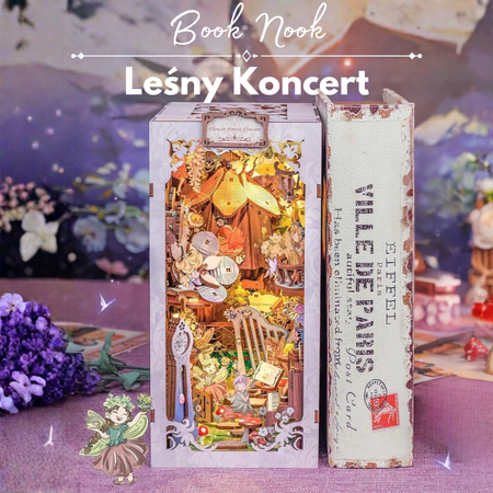 DIY Book Nook - Leśny Koncert | Cutebee