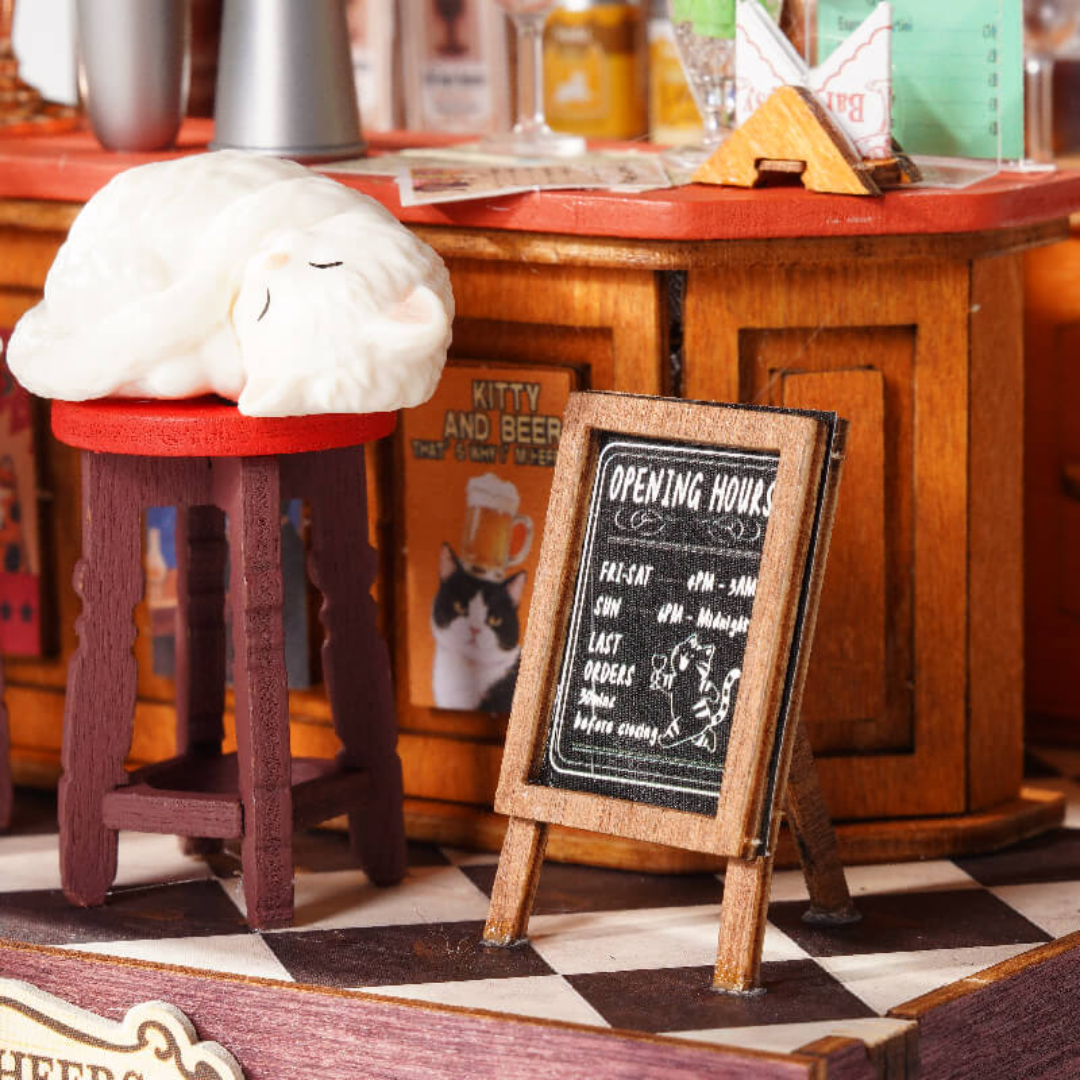 Menu Midnight Whiskers – Mini Domek 3D - Tipsy Cat Bar | Rolife