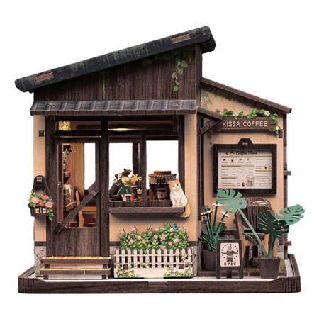 DIY Miniaturowy Domek - Kissa Coffee | Cutebee