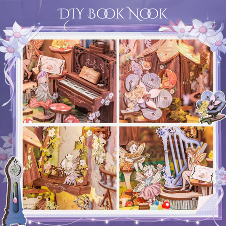 DIY Book Nook - Leśny Koncert | Cutebee