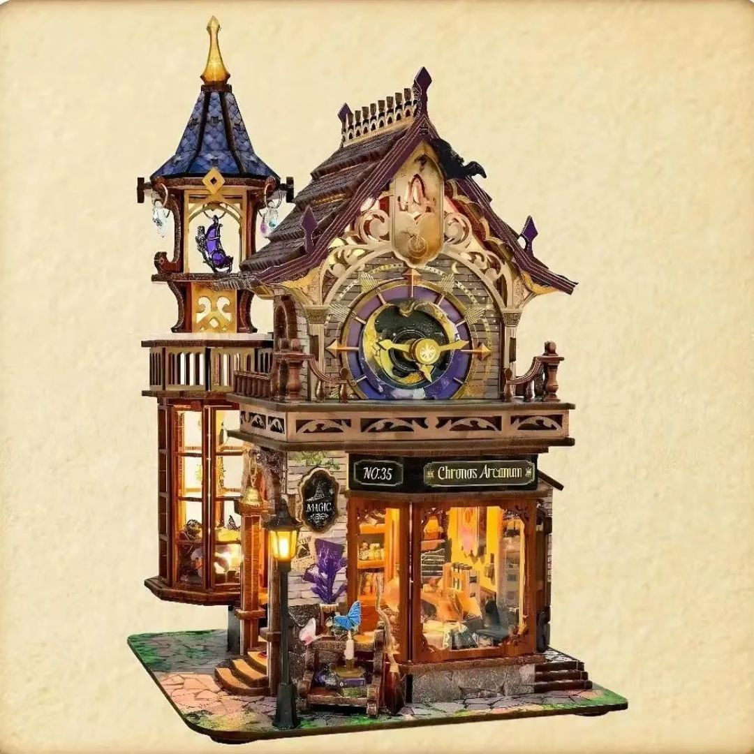Time Magic Club DIY Book Nook – Miniaturowy Domek Puzzle 3D