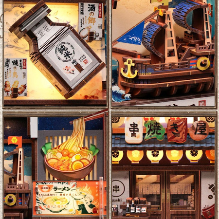 Tsutenkaku Ichiban Street – DIY Book Nook CuteBee | Puzzle 3D Prezent