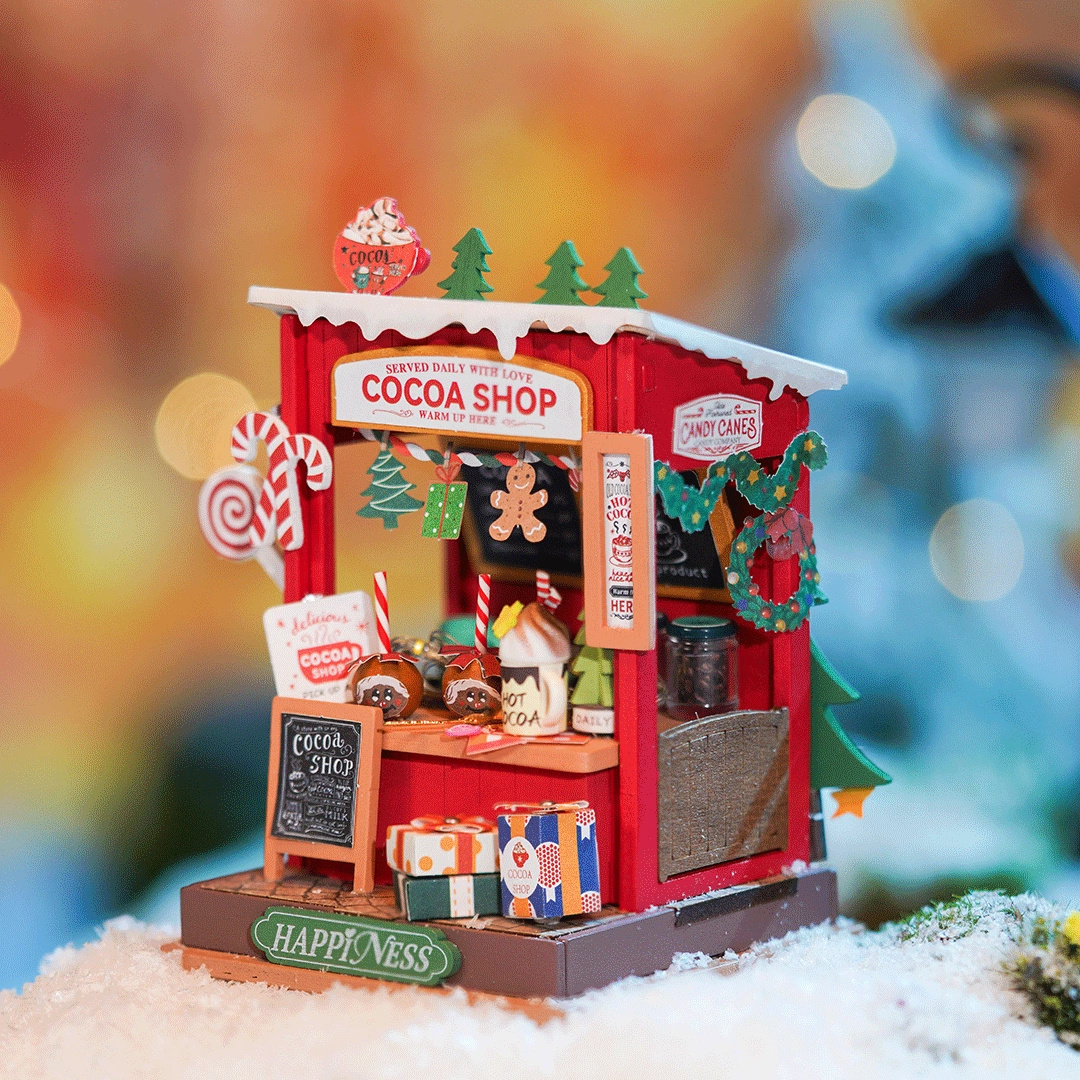 Mini Domek 3D - Cocoa Shop | Rolife – pomysł na prezent
