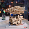 Sterowiec Vintage – Puzzle 3D Robotime, drewniany model DIY
