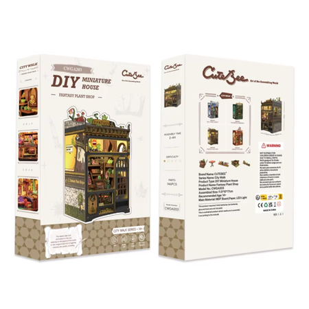 DIY Book Nook - Fantastyczny Sklep Ogrodniczy Nowa Wersja | Cutebee Miniaturowy Domek