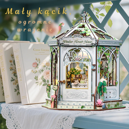 DIY Book Nook - Windsor Flowe House | Cutebee Miniaturowy Domek