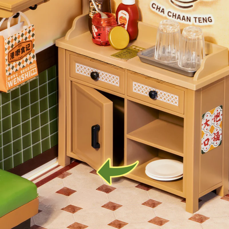 Mini Domek 3D - Hong Kong Bites Cafe I Rolife