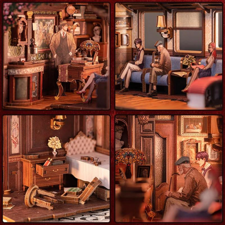 DIY Book Nook Zestaw Świąteczny – Tajemniczy Pociąg | Cutebee