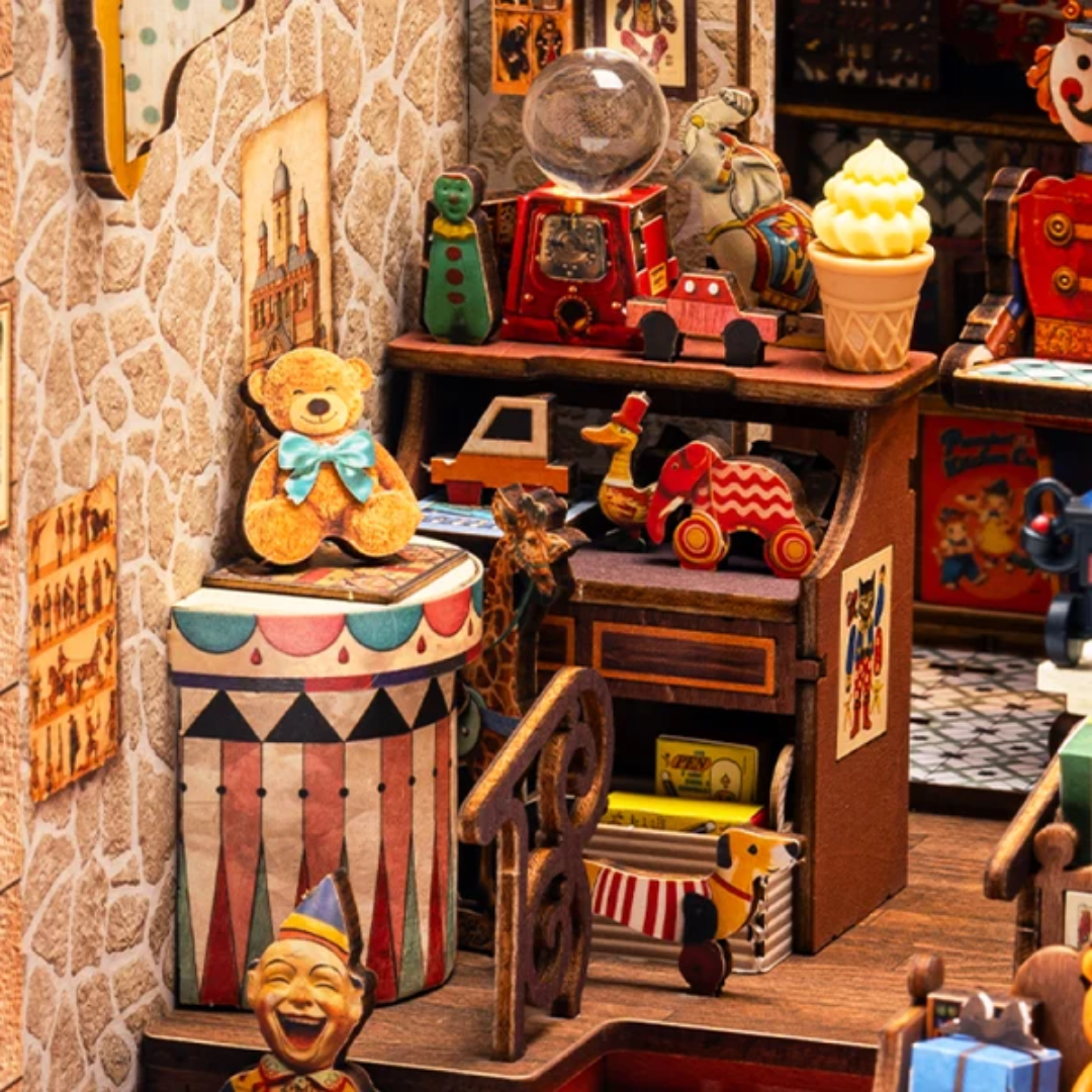 Podróż do świata zabawek – Treasure Toy Shop – DIY Book Nook Robotime | Puzzle 3D Prezent