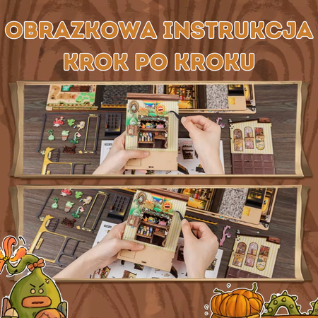 DIY Book Nook - Fantastyczny Sklep Ogrodniczy Nowa Wersja | Cutebee Miniaturowy Domek