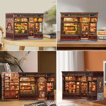 DIY Miniaturowy Domek - Corner Coffee Shop | Cutebee