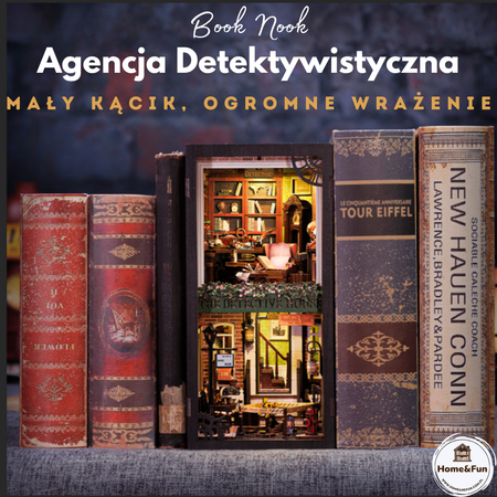 DIY Book Nook Zestaw Świąteczny - Agencja Detektywistyczna | Cutebee Miniaturowy Domek