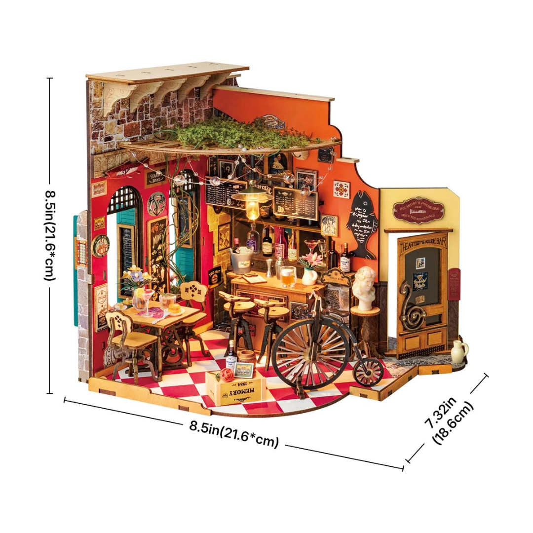 Mini Domek 3D - Bar I Rolife – wymiary modelu