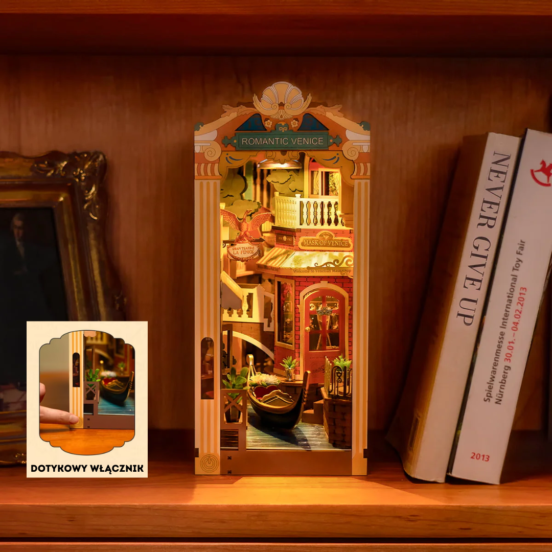 DIY Book Nook - Romantyczna Wenecja | Rolife – oświetlenie LED po zmroku
