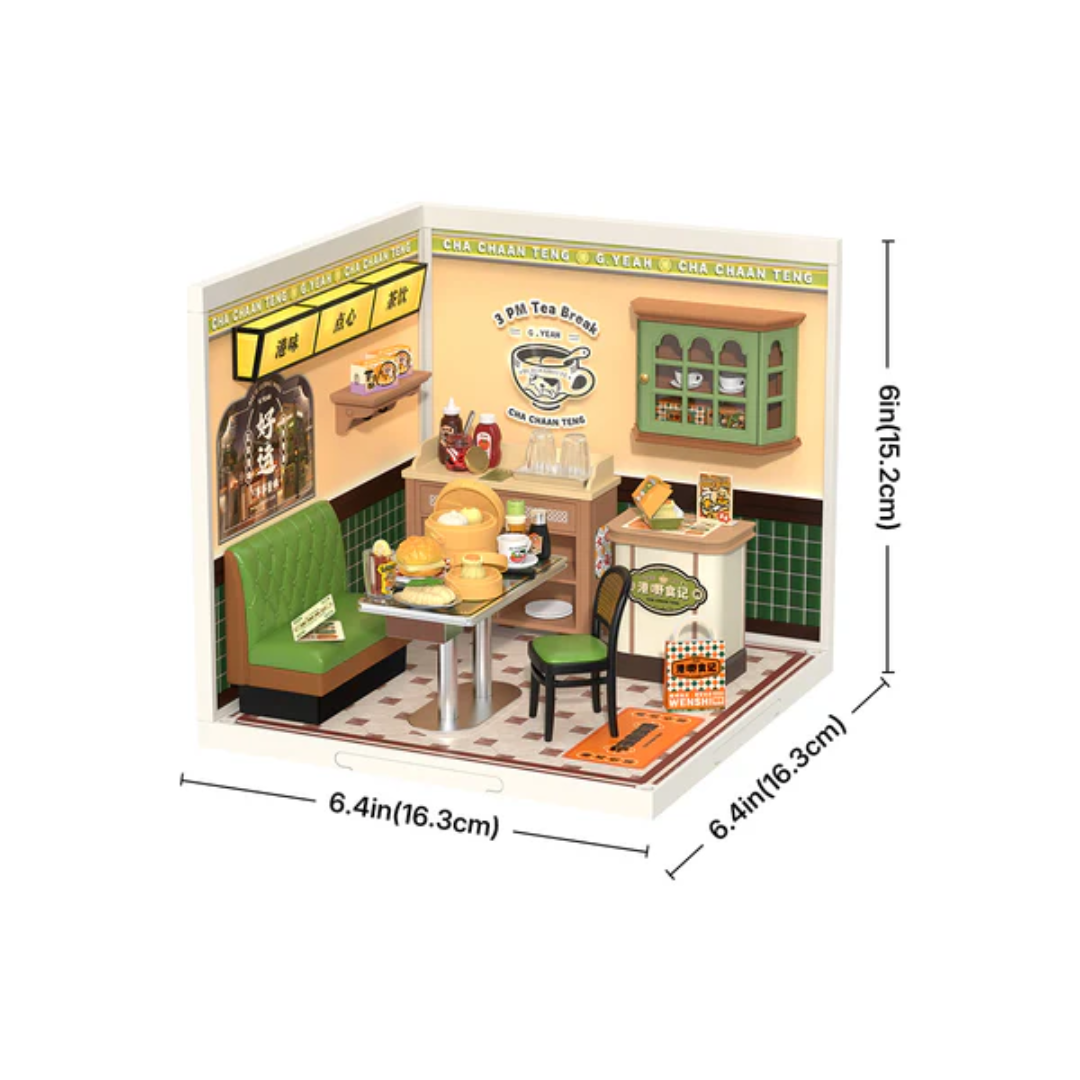 Mini Domek 3D - Hong Kong Bites Cafe I Rolife – wymiary modelu