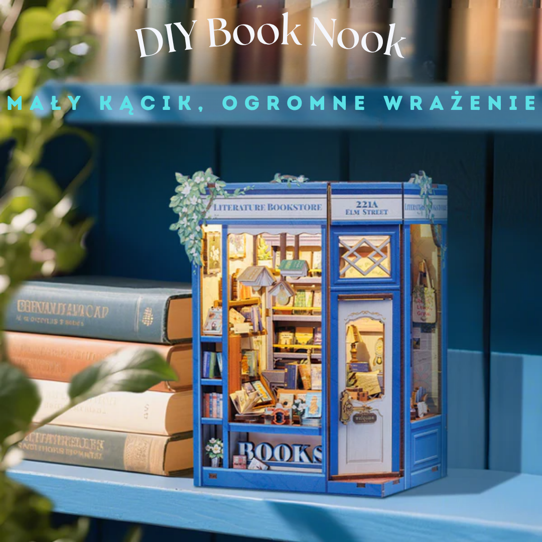 DIY Book Nook - Literature Bookstore | Cutebee – pomysł na prezent