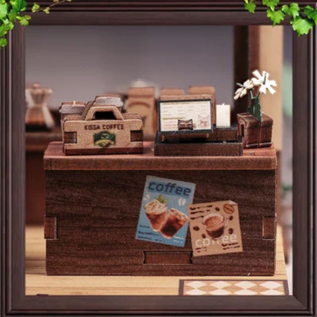 DIY Miniaturowy Domek - Kissa Coffee | Cutebee