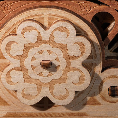 Drewniany Zestaw Puzzle 3D - Gramofon| ROKR