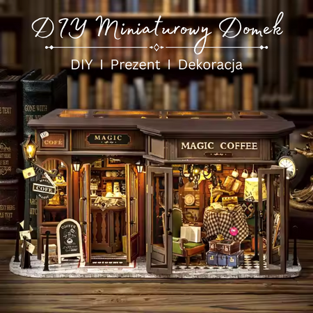 DIY Miniaturowy Domek - Magic Coffee Shop | Cutebee