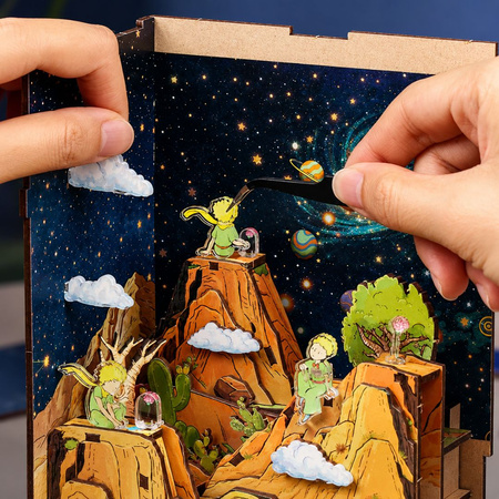 Mały Książe i Róża Cutebee DIY Book Nook – Puzzle 3D Prezent