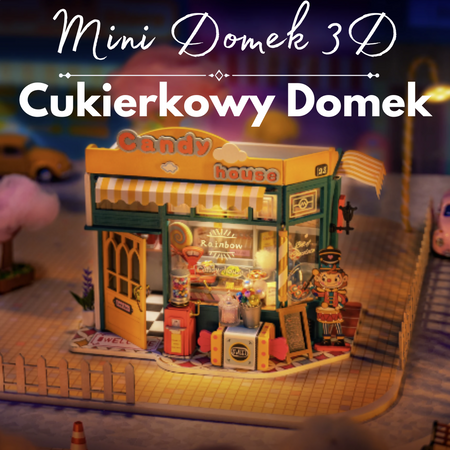 DIY Mini Domek 3d - Cukierkowy Domek | Rolife