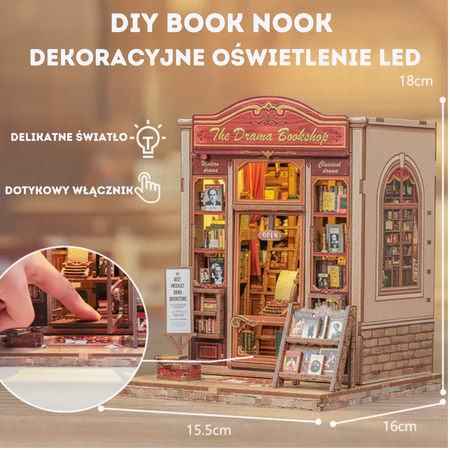 DIY Book Nook - The Drama Bookshop | Cutebee