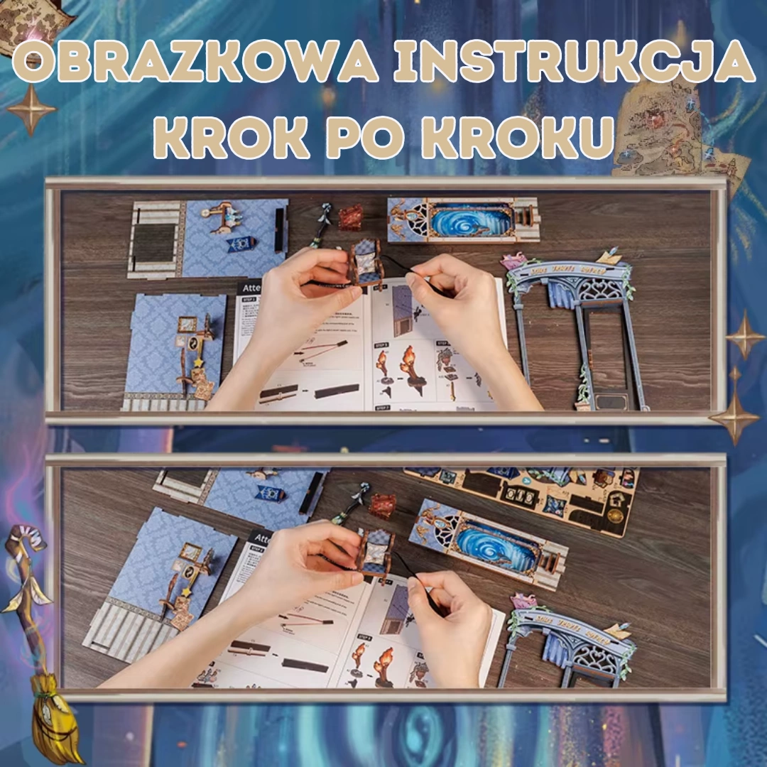 Łatwy montaż – numerowane części, instrukcja obrazkowa