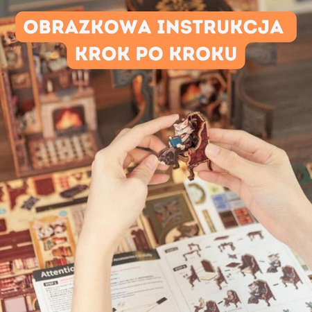 DIY Book Nook Zestaw Świąteczny – Rezydencja Hrabiego Kota | Cutebee Miniaturowy Domek