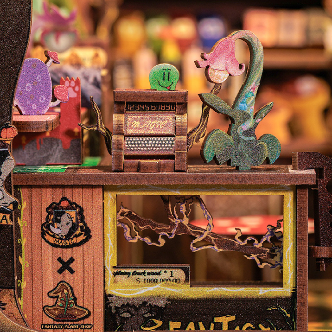 Otwierane drzwi z osłoną – DIY Book Nook - Fantastyczny Sklep Ogrodniczy Nowa Wersja | Cutebee Miniaturowy Domek