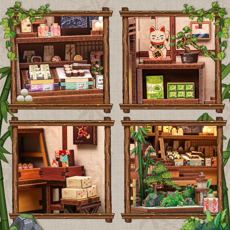 DIY Book Nook - Tradycyjny Japoński Sklepik | Cutebee