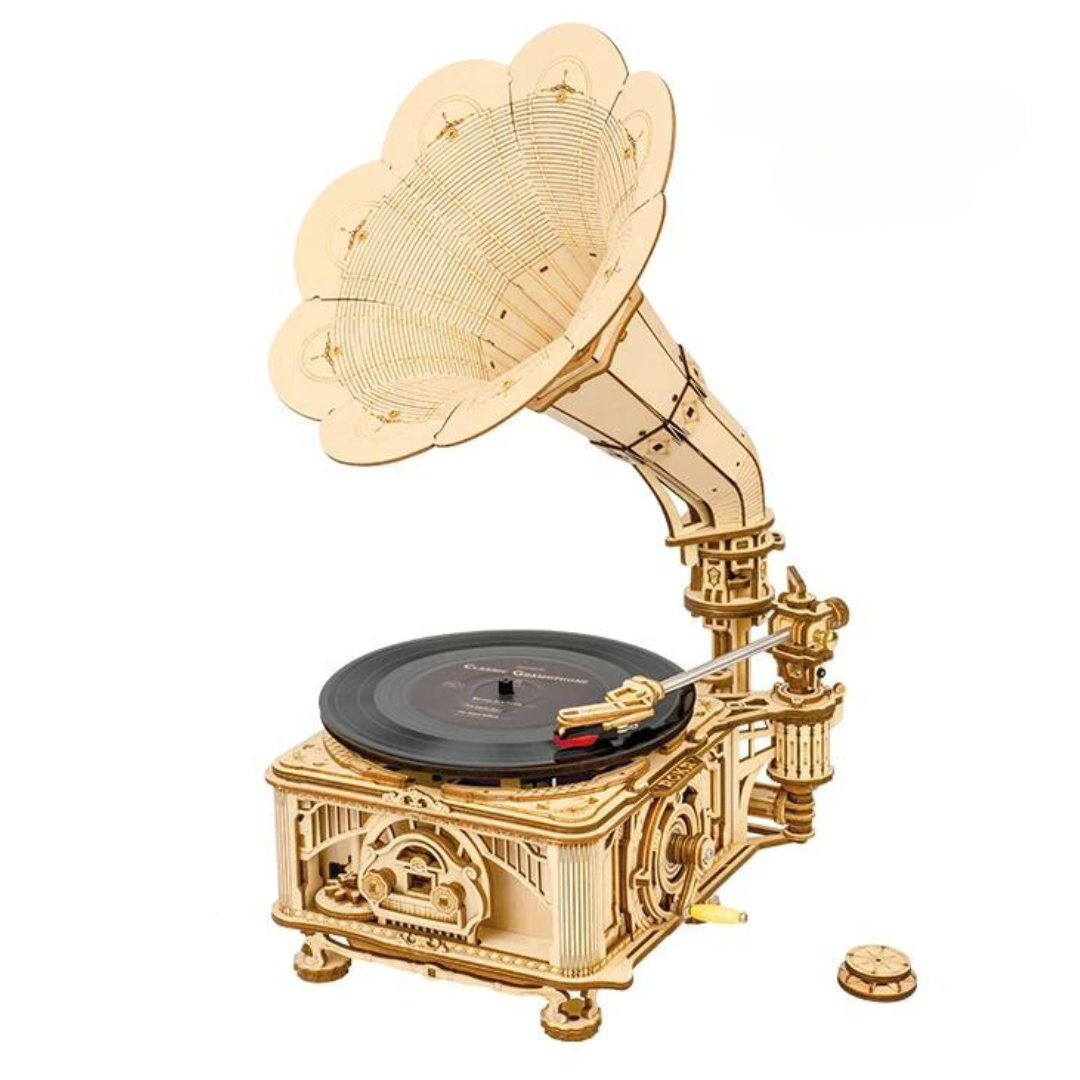 Drewniany Zestaw Puzzle 3d - Gramofon | Robotime