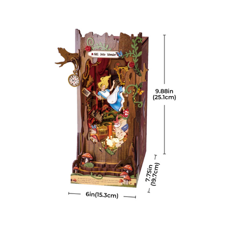 DIY Book Nook - Alicja w krainie Czarów | Rolife Miniaturowy Domek
