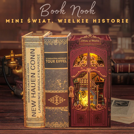 DIY Book Nook - Library of Wisdom | Cutebee