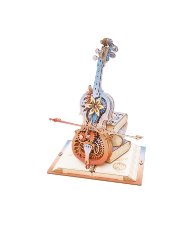 Wiolonczela Grająca – Puzzle 3D ROKR z Pozytywką