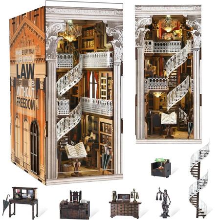 Book Nook DIY Law Library – model biblioteki prawniczej MiniCity