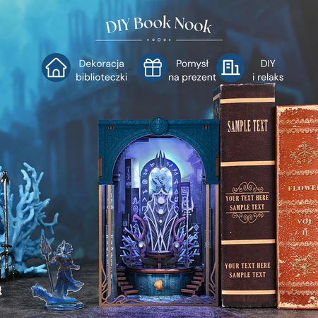 DIY Book Nook - Throne of Aqua | Minicity Miniaturowy Domek