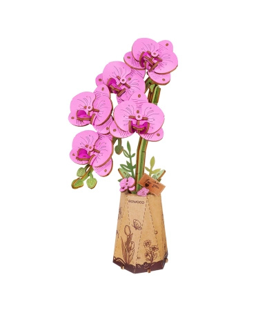 Drewniany Zestaw Puzzle 3D - Orchidea | Robotime